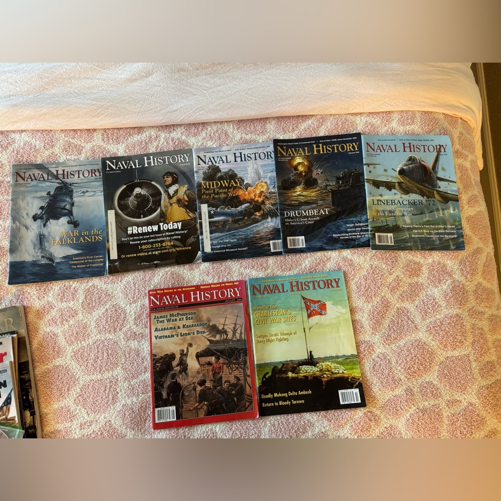 NAVAL HISTORY Magazines  7  collectible mags